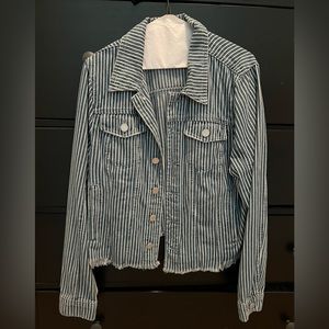 Anthropologie BlankNYC cropped denim jacket